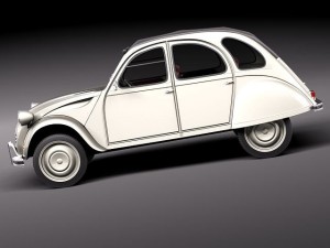 Citroen 2CV 1948-1990 3Dモデル