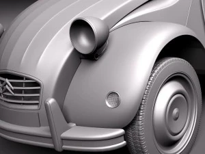 Citroen 2CV 1948-1990 3D Model