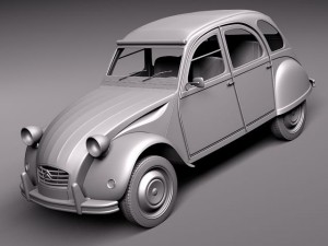 Citroen 2CV 1948-1990 3Dモデル