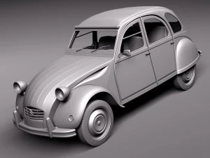 Citroen 2CV 1948-1990 3D Model