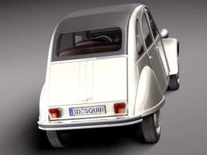 Citroen 2CV 1948-1990 3D Model