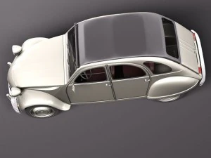 Citroen 2CV 1948-1990 3D Model