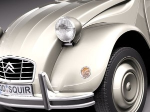 Citroen 2CV 1948-1990 3Dモデル
