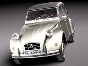 Citroen 2CV 1948-1990 3Dモデル