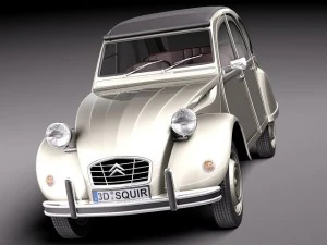 Citroen 2CV 1948-1990 3D Model