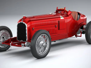 Alfa Romeo P3 1932 3D Model