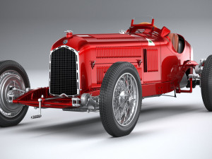 Alfa Romeo P3 1932 3D 모델