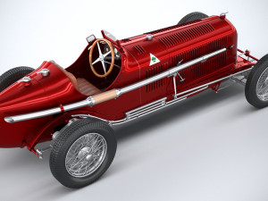 Alfa Romeo P3 1932 3D 모델