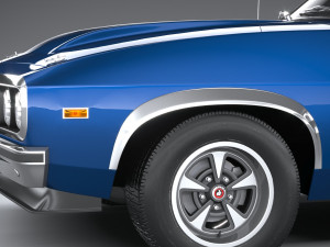 Generic Coupe 1978 with interior 3D Модель