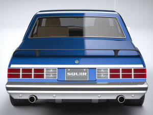 Generic Coupe 1978 with interior 3D Модель