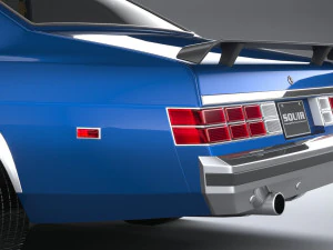 Generic Coupe 1978 with interior 3D Model
