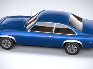 Generic Coupe 1978 with interior 3D Модель