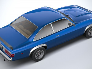 Generic Coupe 1978 with interior 3D Модель