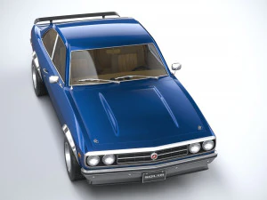 Generic Coupe 1978 with interior 3D Model