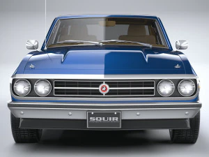 Generic Coupe 1978 with interior 3D Model