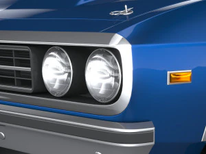 Generic Coupe 1978 with interior 3D Model