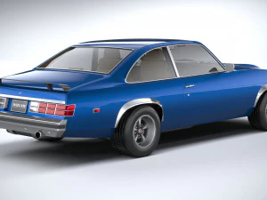 Generic Coupe 1978 with interior 3D Model