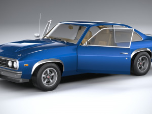 Generic Coupe 1978 with interior 3D Модель