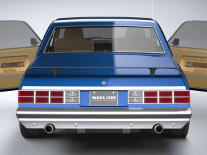 Generic Coupe 1978 with interior 3D Model