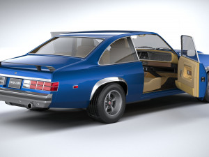 Generic Coupe 1978 with interior 3D Модель