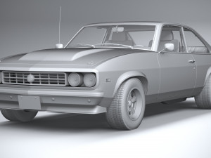 Generic Coupe 1978 with interior 3D Модель