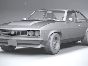 Generic Coupe 1978 with interior 3D Model