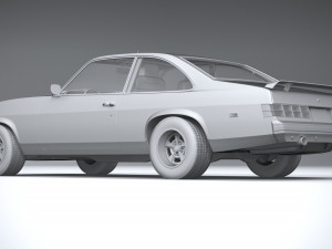 Generic Coupe 1978 with interior 3D Модель