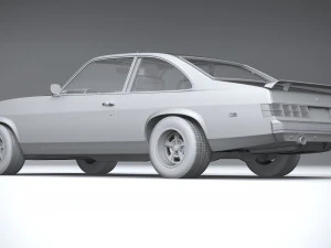 Generic Coupe 1978 with interior 3D Model