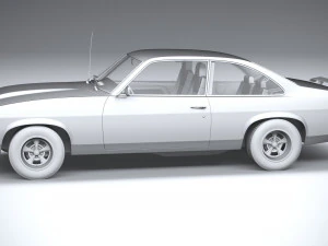 Generic Coupe 1978 with interior 3D Model