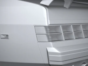 Generic Coupe 1978 with interior 3D Model