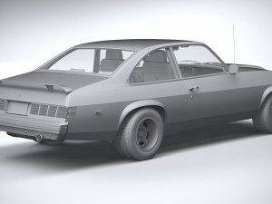 Generic Coupe 1978 with interior 3D Модель
