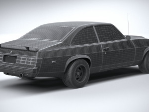 Generic Coupe 1978 with interior 3D Модель