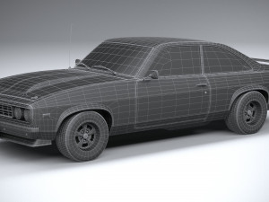 Generic Coupe 1978 with interior 3D Модель