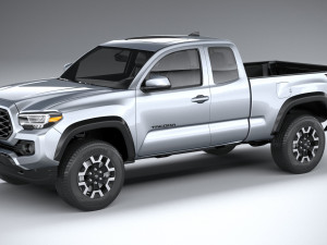 toyota tacoma access cab trd 2020 3D Model