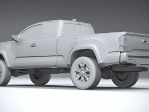 Toyota Tacoma Access Cab TRD 2020 3D मॉडल