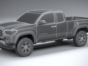 Toyota Tacoma Access Cab TRD 2020 3D मॉडल