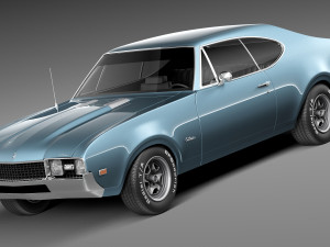 Oldsmobile 442 Cutlass 1968 Modèle 3D