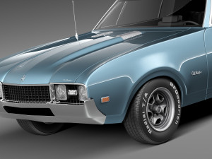 Oldsmobile 442 Cutlass 1968 3D Модель