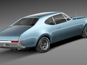 Oldsmobile 442 Cutlass 1968 3D Model