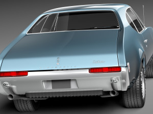 Oldsmobile 442 Cutlass 1968 3D Модель