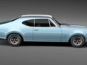 Oldsmobile 442 Cutlass 1968 3D Model