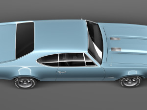 Oldsmobile 442 Cutlass 1968 3D Модель