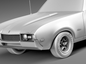 Oldsmobile 442 Cutlass 1968 3D Модель