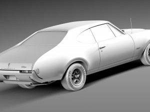 Oldsmobile 442 Cutlass 1968 3D Модель
