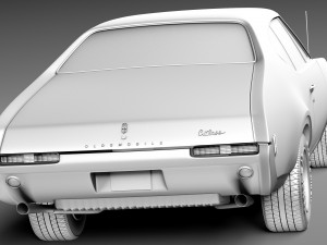 Oldsmobile 442 Cutlass 1968 3D Модель