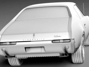Oldsmobile 442 Cutlass 1968 3D Model