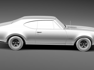 Oldsmobile 442 Cutlass 1968 3D Модель