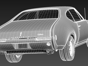 Oldsmobile 442 Cutlass 1968 3D Модель