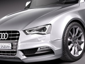 Audi A5 Coupe 2012 3D 模型