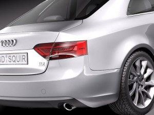 Audi A5 Coupe 2012 3D 模型